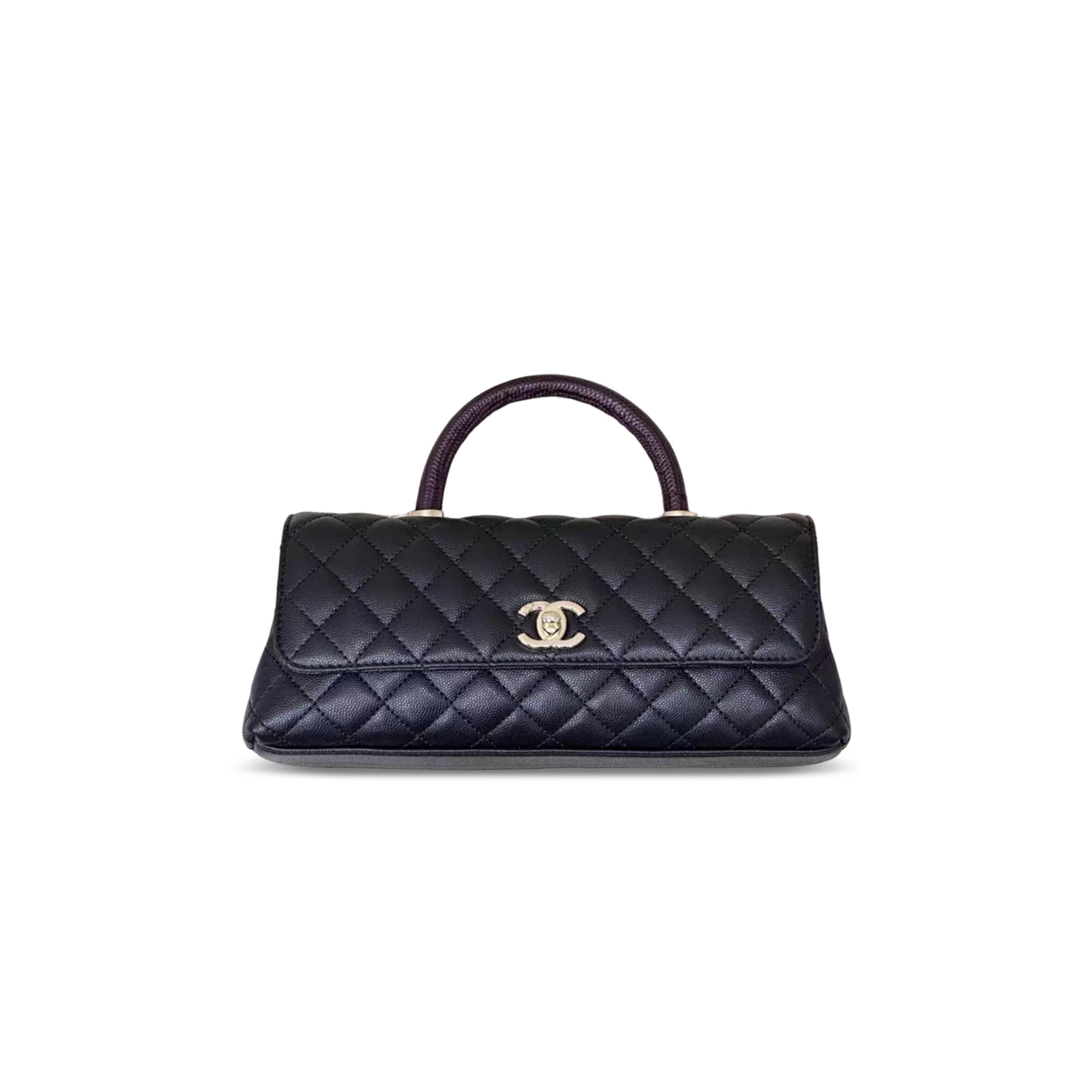 Ch**el flap bag with top handle as6091 (31*12.5*7cm)